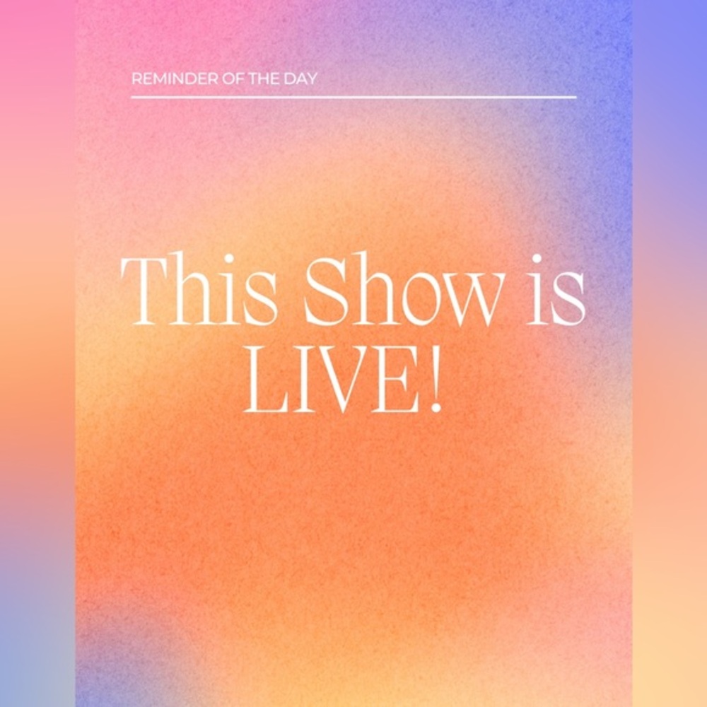Like this listing to be notified when I go LIVE!